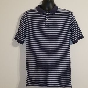 Foot locker men's blue and white striped shirt